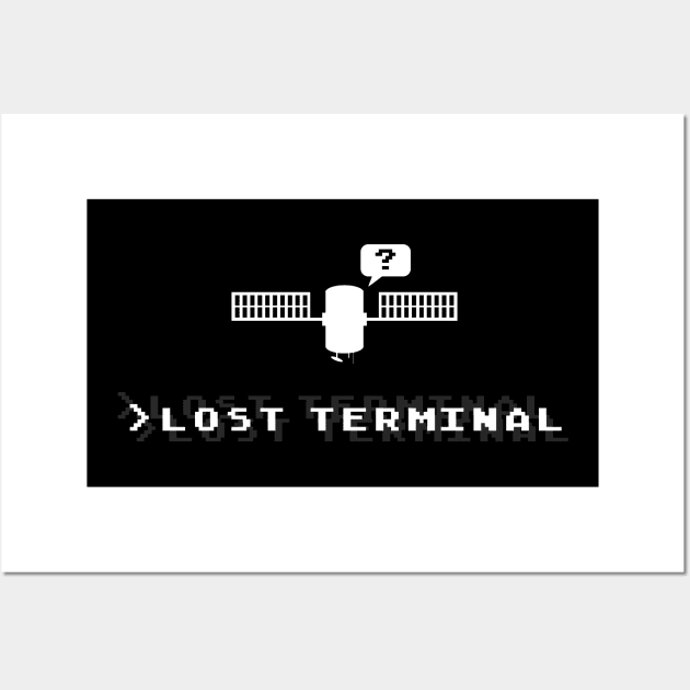 Lost Terminal Logo (white) Wall Art by Lost Terminal